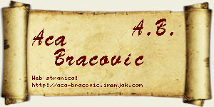 Aca Bracović vizit kartica